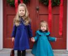 Niñas muy elegantes para las fiestas navideñas