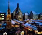 Mercado Christkindl, Nuremberg, Baviera, Alemanya