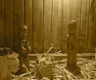 Las figuritas del Nacimiento o belén de madera