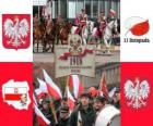 Fiesta nacional de Polonia, 11 de noviembre. Conmemoración de la Independencia de Polonia en 1918