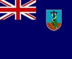 Bandera de Montserrat, territorio británico de ultramar en el Caribe