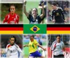Nominadas para la Jugadora Mundial del Año de la FIFA 2010 (Fatmire Bajramaj, Marta Vieira da Silva, Birgit Prinz)