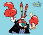 Eugene H. Cangrejo, el Sr. Cangrejo es el dueño del restaurante donde trabajan Bob Esponja y Calamardo