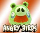 Cerdo con bigote, cerdo evolucionado en Angry Birds o Pájaros Furiosos