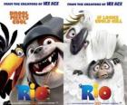 Carteles de la película Rio, con algunos personajes (2)