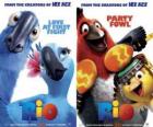 Carteles de la película Rio, con algunos personajes (1)
