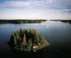 Isla en el Mar Báltico, Finlandia