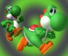 Dinosaurio Yoshi es el mejor amigo de Mario
