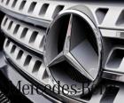 Logo de Mercedes, Mercedes-Benz, marca alemana de vehículos. Estrella de tres puntas de Mercedes