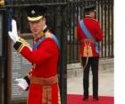 El Príncipe Guillermo, con uniforme de coronel de la Guardia Montada Irlandesa