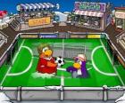 El partido de fútbol del Club Penguin