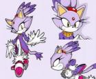 Blaze the Cat, una princesa y una de las amigas de Sonic