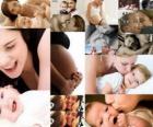 Madres con sus hijos