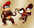 El chimpancé Diddy Kong, personaje de los videojuegos Donkey Kong