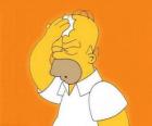 Homer dándose un golpe en la frente