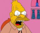 Abraham Simpson padre de Homer Simpson
