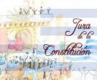 Jura de la Constitución de Uruguay. Cada 18 de julio se celebra el juramento de la primera constitución nacional de 1830
