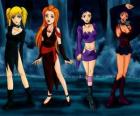 Las espias disfrazadas para la fiesta de Halloween
