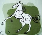 El caballo, el signo del Caballo, el Año del Caballo en la astrología china. El séptimo animal del zodíaco chino