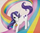 Pony sobre el arcoiris