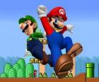 Mario y su hermano Luigi, los fontaneros más famosos