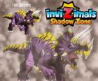 Triceratops. Invizimals La otra dimensión. Invizimals hervíboro con gran fuerza y bravura