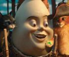 Los protagonistas, El Gato con Botas, Humpty y Kitty