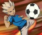 Shuya Gouenji o Axel Blaze, delantero y mejor goleador del Equipo Raimon en las aventuras de Inazuma Eleven