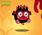 Diavlo. Moshi Monsters. Un pequeño diablo con alas, cuernos y cola