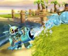 Skylander Gill Grunt, criatura que nunca deja escapar a su presa. Skylanders Agua