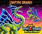 Lightning Dragon. Invizimals Las Tribus Perdidas. Este invizimal dragón domina el poder del rayo y el trueno