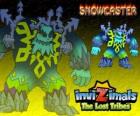 Snowcaster. Invizimals Las Tribus Perdidas. El señor supremo del hielo, un sabio místico y poderoso que vive en los glaciares