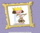 Pequeña Princesa y su osito de peluche