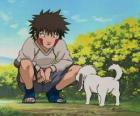 Kiba Inuzuka y su perro y mejor amigo Akamaru forman parte del Equipo 8