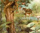 El Demonio en forma de serpiente en el Árbol de la Ciencia del bien y del Mal