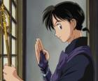 Miroku, un monje budista ambulante que se gana la vida haciendo exorcismos