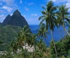 Las Montañas Pitons, isla de Santa Lucía