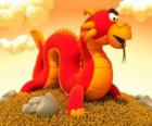 Pequeño y gracioso dragón