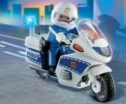 Moto de policía de Playmobil