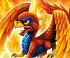 Skylander Sunburn, un dragón alado. Skylanders Fuego
