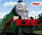 Henry, la larga y rápida locomotora verde número 3