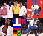 Podio Judo masculino más de 100 kg