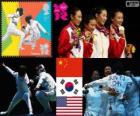 Esgrima equipos femenino Londres 2012
