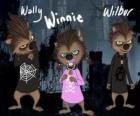 La familia del Hombre Lobo, Los cachorros:  Wally, Winnie y Willbur