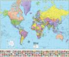 Mapa con las fronteras de los países del mundo