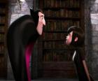 La joven Mavis con su padre, el conde Drácula