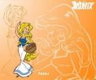 La bella rubia Falbalá es el amor platónico de Obélix