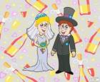 La novia y el novio