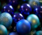 Bolas de Navidad azules
