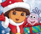Dora la exploradora te desea unas felices fiestas navideñas